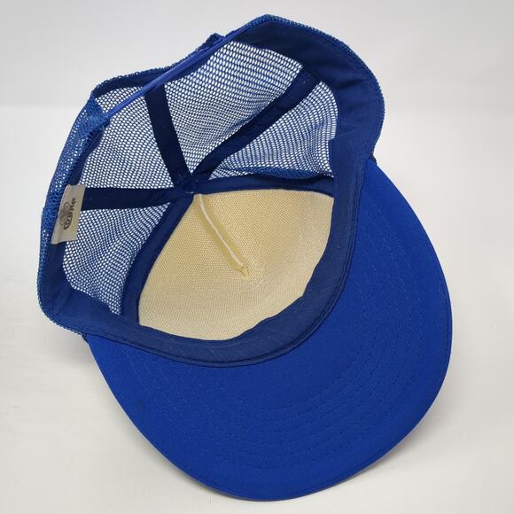 Bike Snapback Trucker Hat Blue One Size Adjustable Mesh Back Rope Poly Cobra - Picture 7 of 11